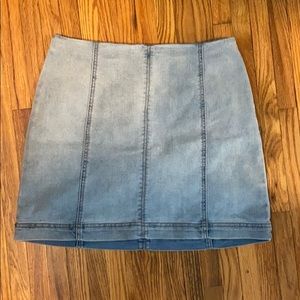 Light blue jean skirt